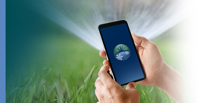 Smartphone app for lawn irrigation control