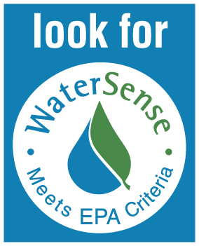 WaterSense label indicating EPA criteria compliance